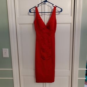 Red dress by Caché